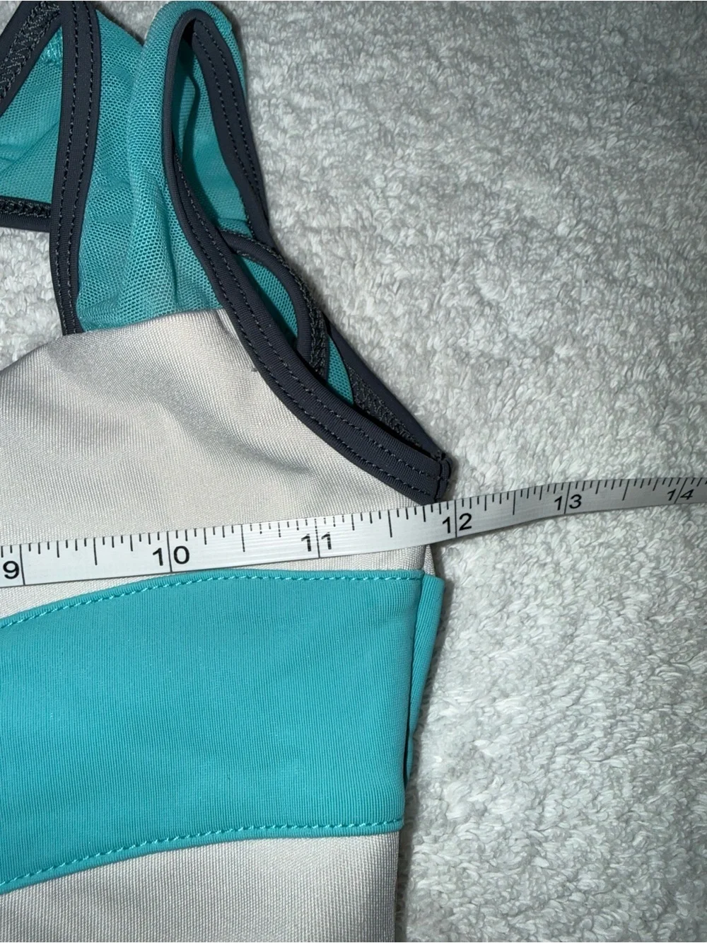 Tiger Friday Unitard Size Child XL Colorblock‎ Teal and Gray Athletic